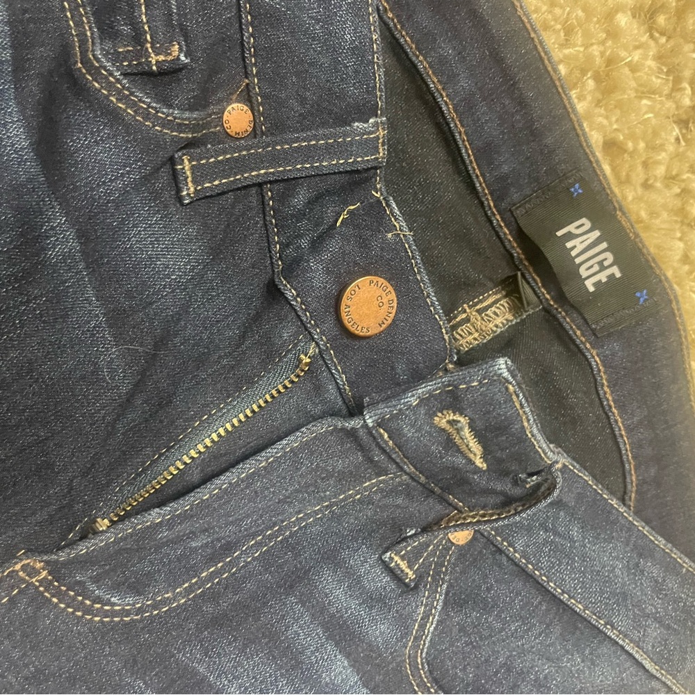 Paige Mid Rise Manhattan Bootcut Jean Womens 27 Kolbie Transcend Soft Denim new
